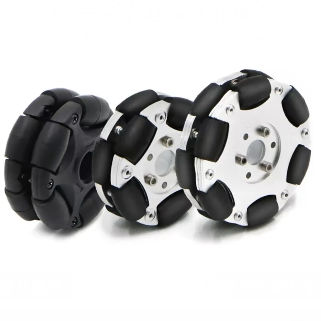 Robot Wheel - 金属オムニホイールインテリジェントホイールロボット 58mm 60mm 75mm カップリング付き 3/4/5/6/8mm