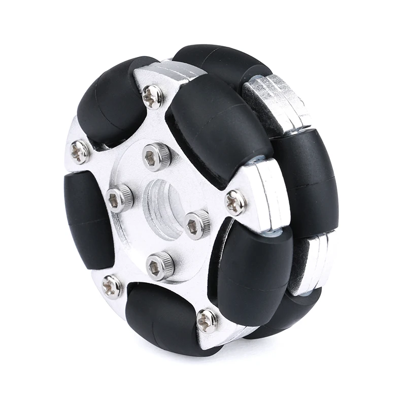 Robot Wheel - 15kgの積載量、80mmの全方向移動ホイール、金属製フルアイホイール、全方向移動ロボットプラットフォーム、全方向移動機能