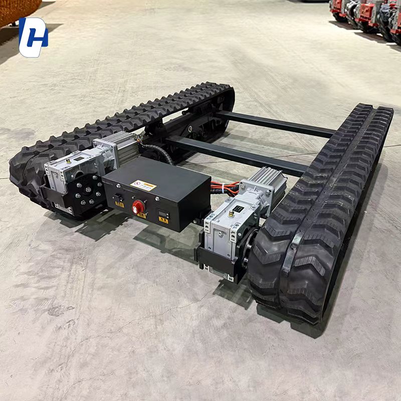 Robot Chassis - 人気商品のワイヤレスリモコン式クローラー車両。ゴム製クローラーシャーシ、クローラー式ロボット、油圧モーター、クローラー式プラットフォーム。