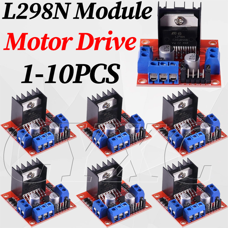 L298N Module - 1-10 個 L298N ステッピングモータードライバーコントローラーボードデュアル H ブリッジモジュールスマートカーパワーメガ