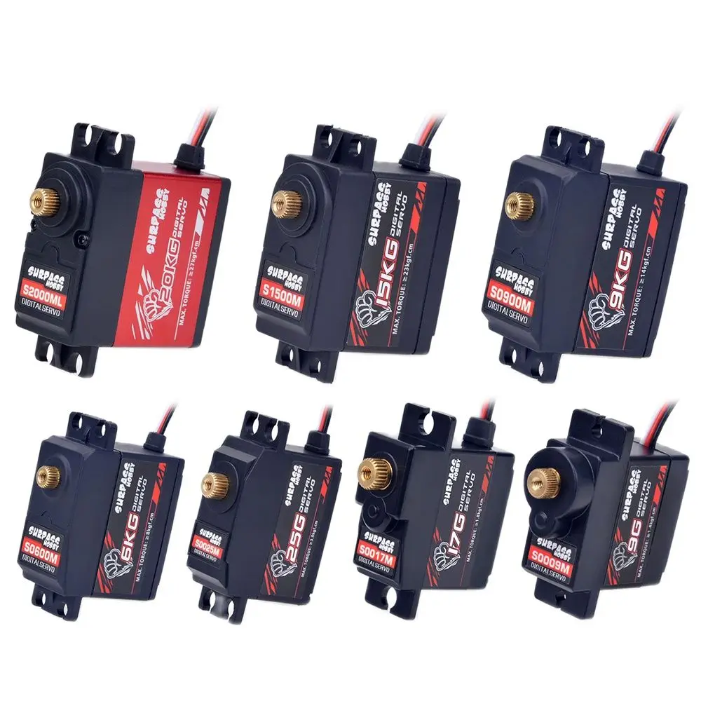 Micro Servo - 上回る趣味デジタルサーボ9グラム17グラム25グラム6キロ9キロ15キロ20キロメタルギアマイクロサーボ1/8 1/10 rcカー飛行機飛行機ロボットグライダー