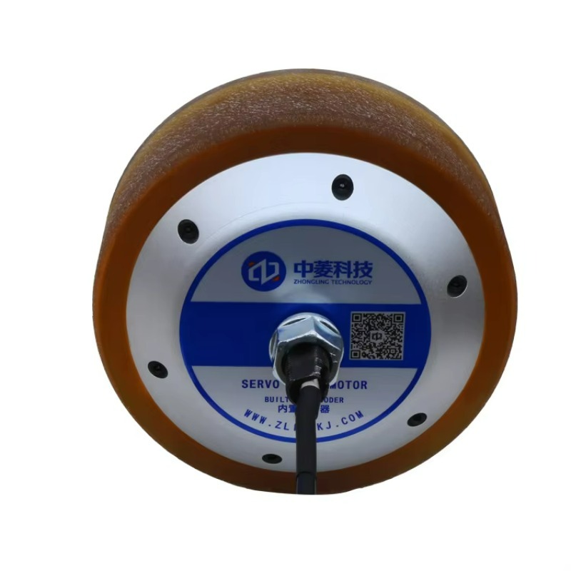 Robot Wheel - 低速・高トルクロボット用 6.5インチホイール 48V 200kg積載 10N.m 4096PPRエンコーダー