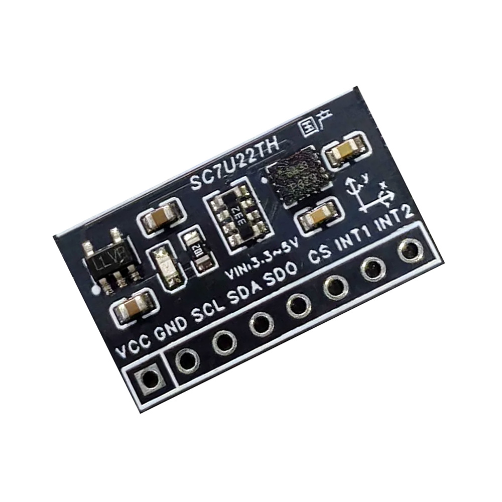 Accelerometer Mpu6050 - SC7U22T 6軸モーションセンサーモジュール。MPU6050の代替品としてアップグレード可能。Arduino用ジャイロ加速度センサー。IIC/SPI対応。