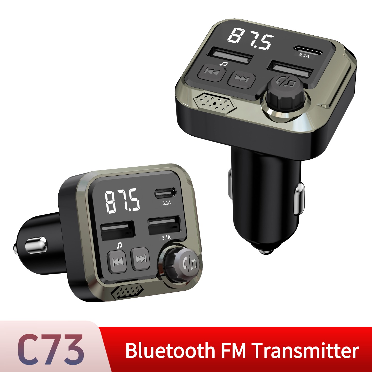 Robot Bluetooth Car - Bluetooth カー FM トランスミッター ハンズフリー カー