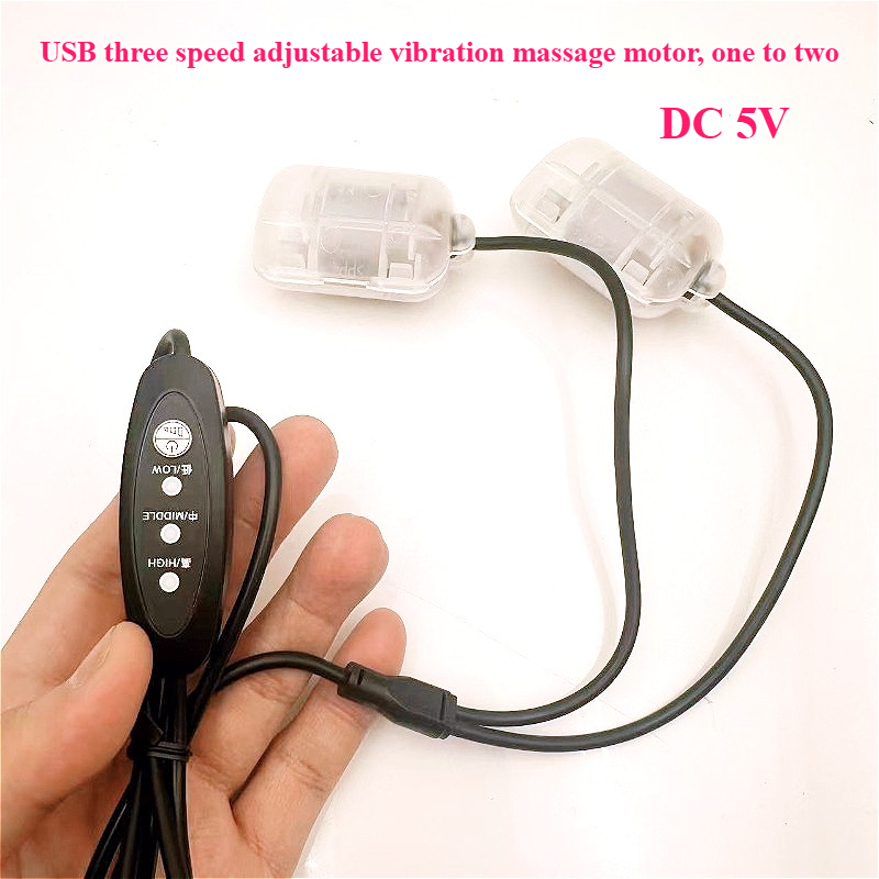 Dc Motor - DC 5V 3 スピード USB マッサージモーター、枕/クッション/ウエスト用デュアル/シングルヘッド振動マッサージャー