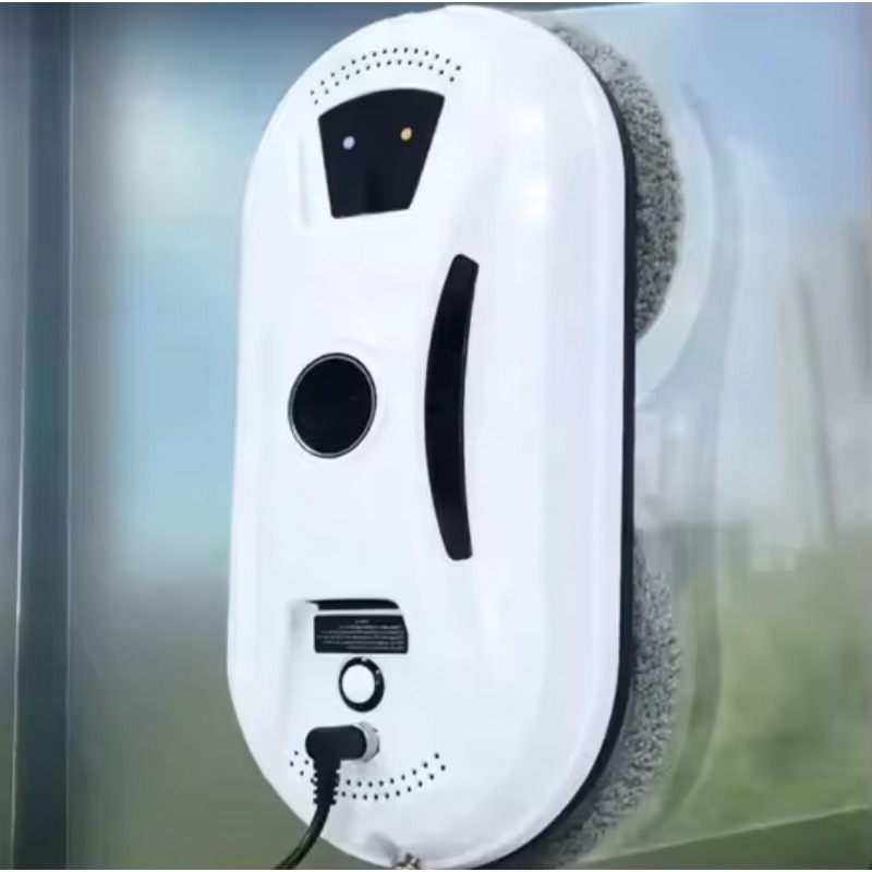 Robot Remote Control - 業務用窓掃除ロボット ポータブルAIスマートパス デュアル回転モップ 超音波水スプレー リモコン式清掃機