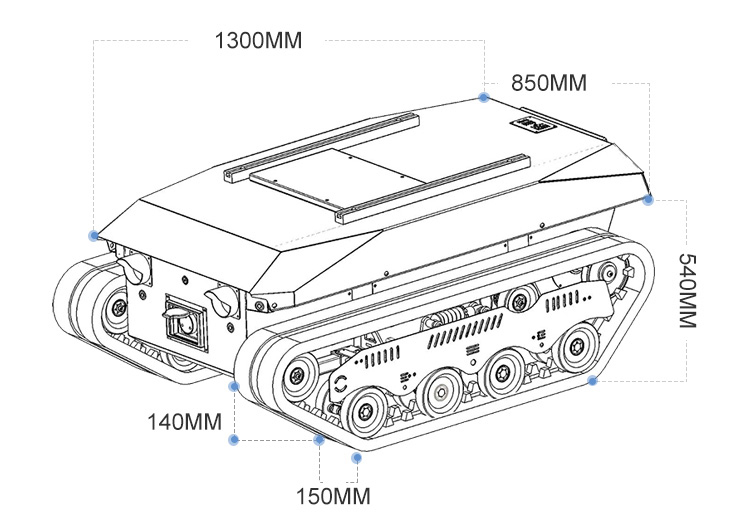 階段昇降能力付きクローラダンプトラックシャーシ、消防救助用無 - Robot Chassis のレビューと価格