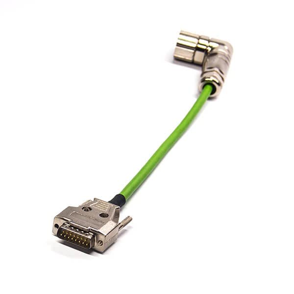 DB15ピンオスプラグから直角M23 12ピンメスサーボ信号 - Servo Pan Tilt のレビューと価格