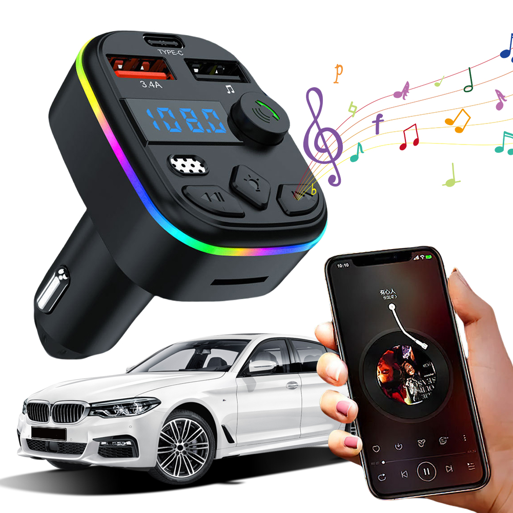 1/3/5 個車 FM オーディオトランスミッターレシーバー - Robot Bluetooth Car のレビューと価格