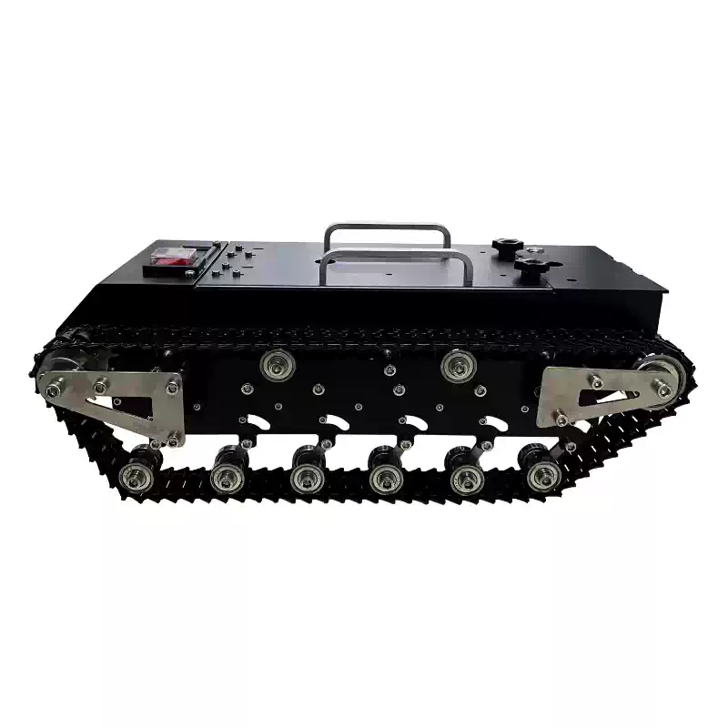 30kg積載RCタンクシャーシ、金属製トラック、12V DC - Tracked Robot Chassis のレビューと価格