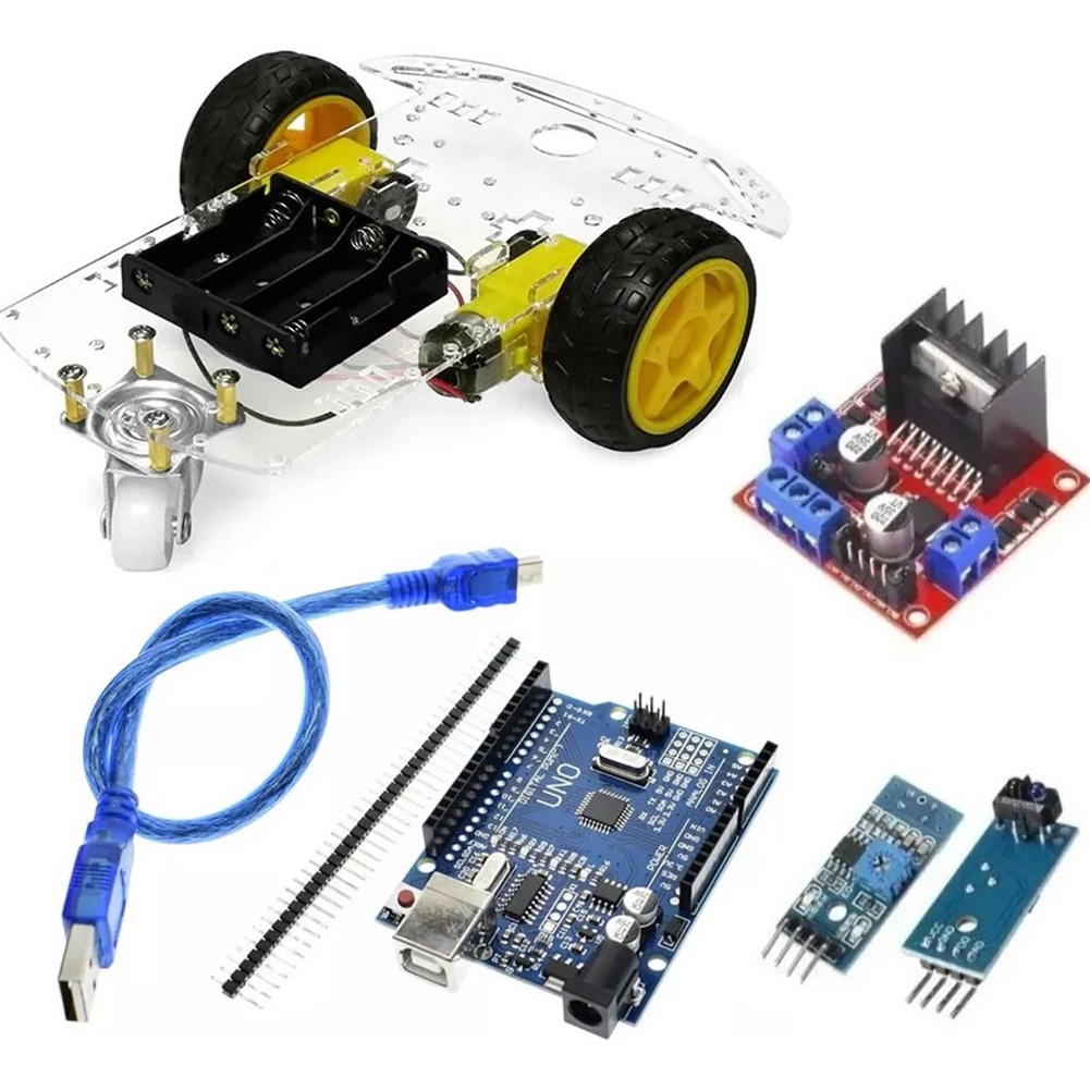CLCU スマートカー 2 輪キット UNO R3 強化版配 - L298N Module のレビューと価格