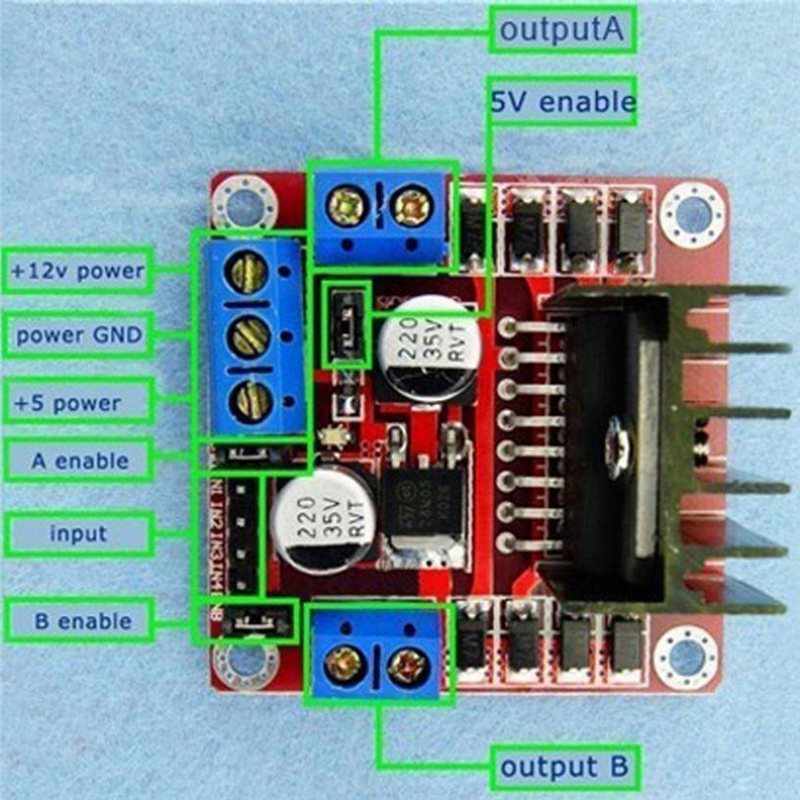 ロボット用ブレッドボード L298N モータードライバーコン - Motor Driver L298N のレビューと価格