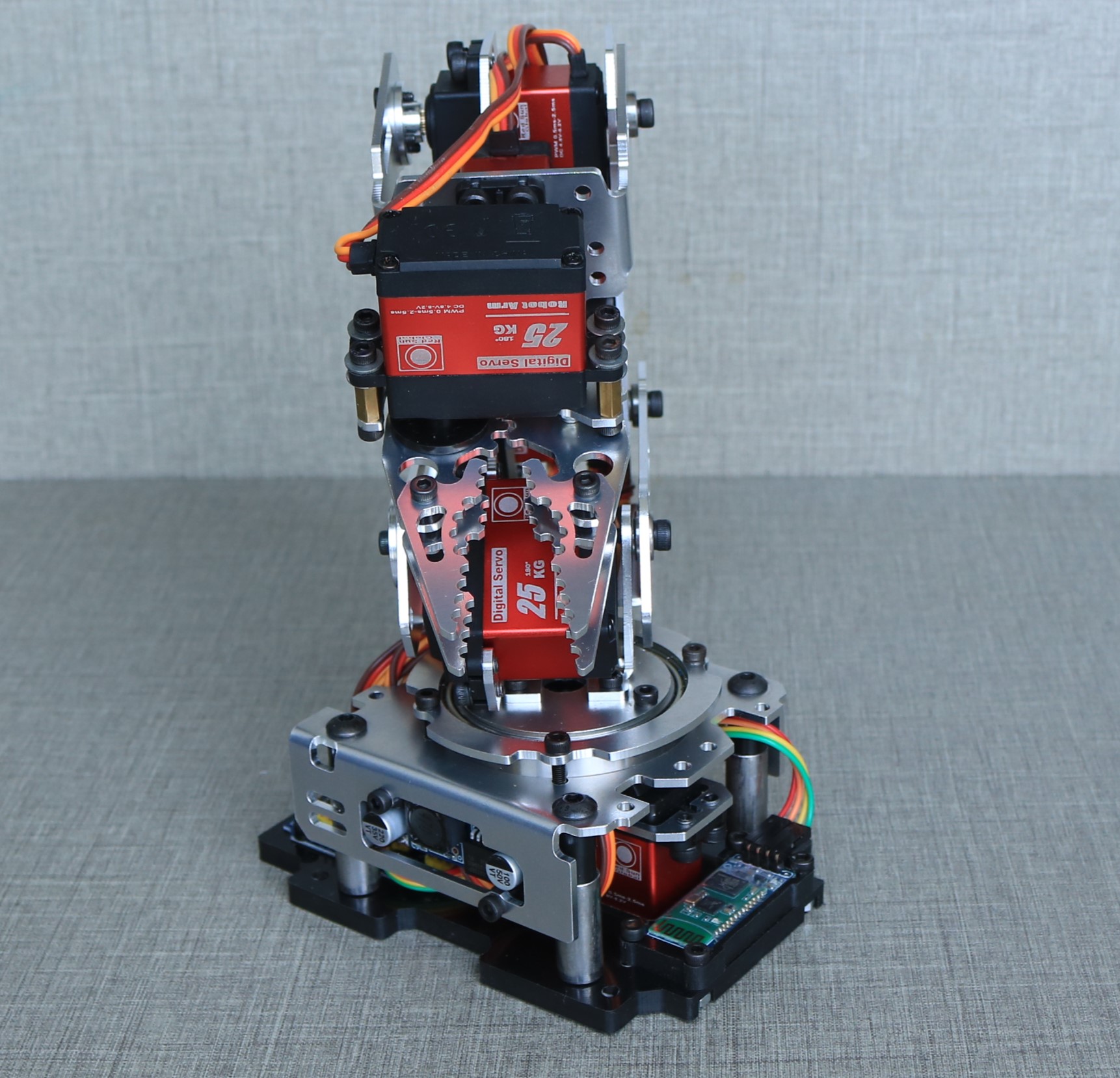 6軸メタルロボットアームモバイルアプリ制御サーボ、Ardui - Robot Gripper のレビューと価格