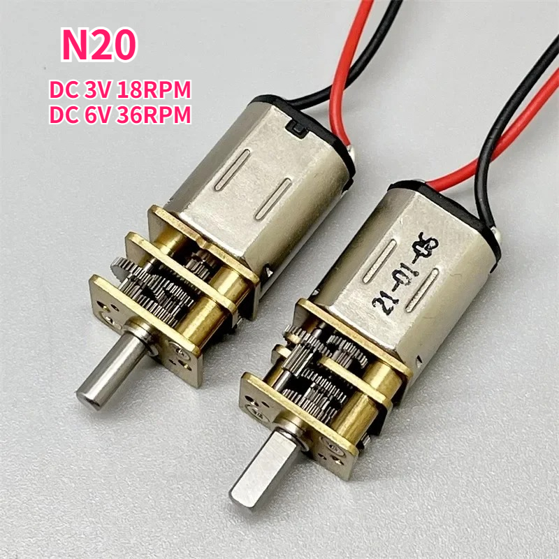 N20 DC 3V 18rpm 6V 36RPM ミニ7mm - Dc Motor のレビューと価格