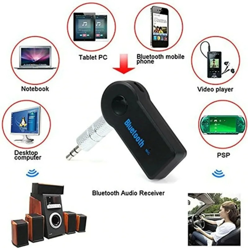2-in-1 Bluetooth 5.0 ワイヤレスレシーバ - Robot Bluetooth Car のレビューと価格