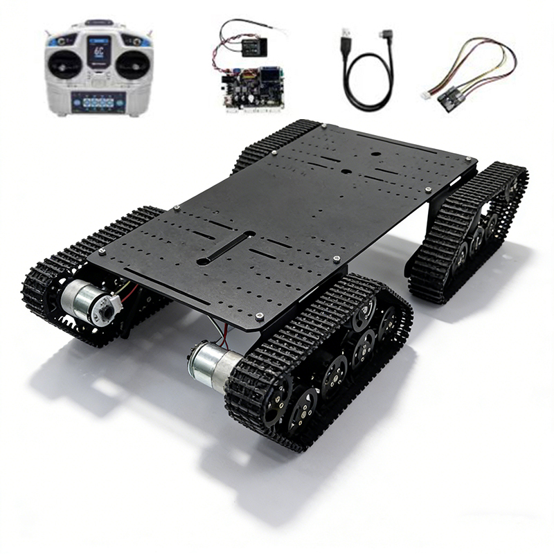 組み立て済みの大型RC戦車。MC6Cハンドルモーター搭載、4 - Stm32 Robot のレビューと価格