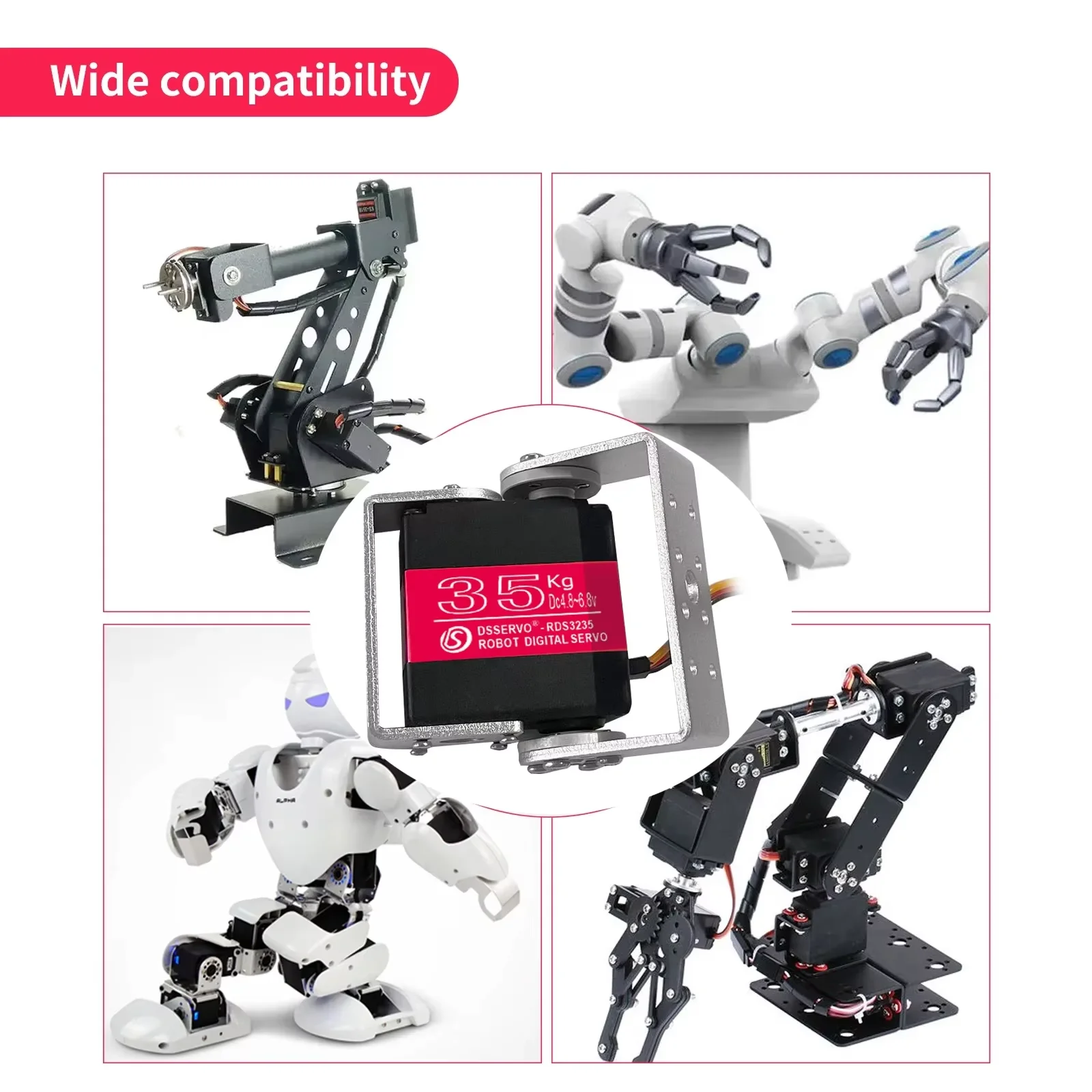 1/2/4セット Dsservo RDS3235MG 35K - Robot Car Kit のレビューと価格