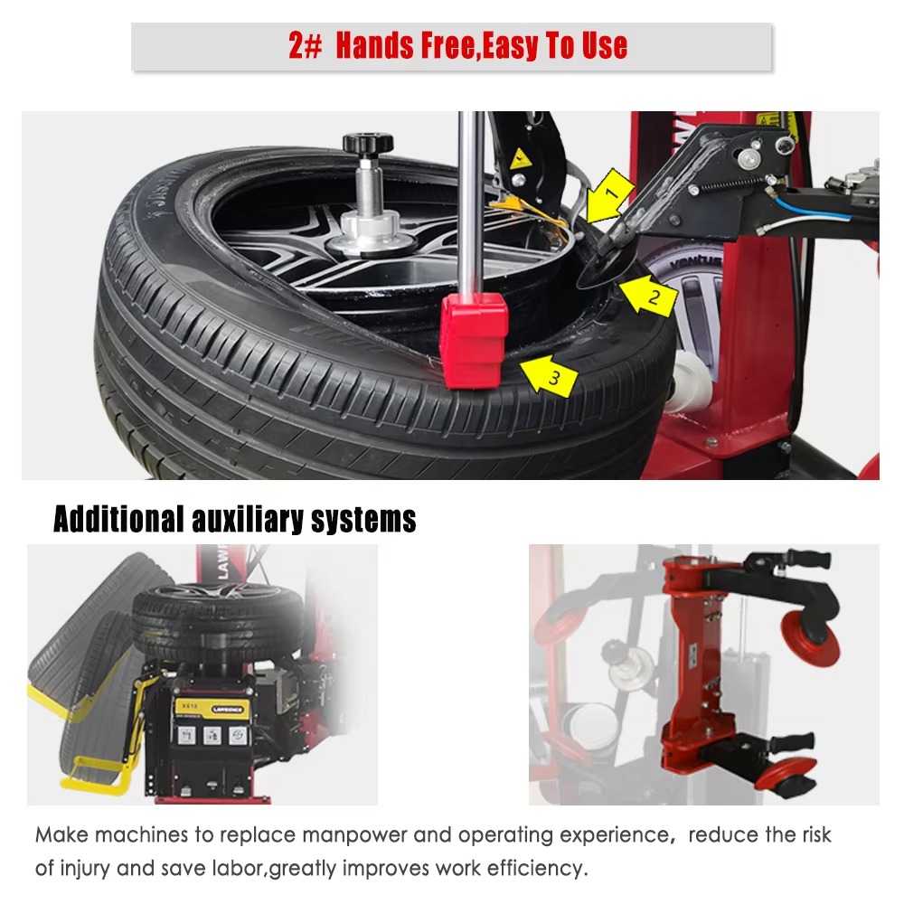 高品質自動タイヤチェンジャー、タッチレスセンタークランプ式タ - Robot Wheel のレビューと価格