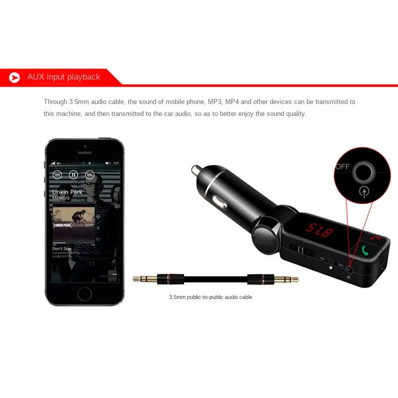 BC06 車の Bluetooth 互換 Fm トランスミッ - Robot Bluetooth Car のレビューと価格