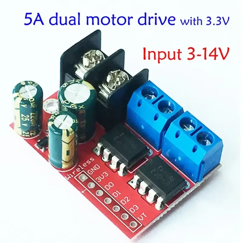 5AデュアルDCモータードライブモジュール、デュアルHブリッ - L298N Module のレビューと価格
