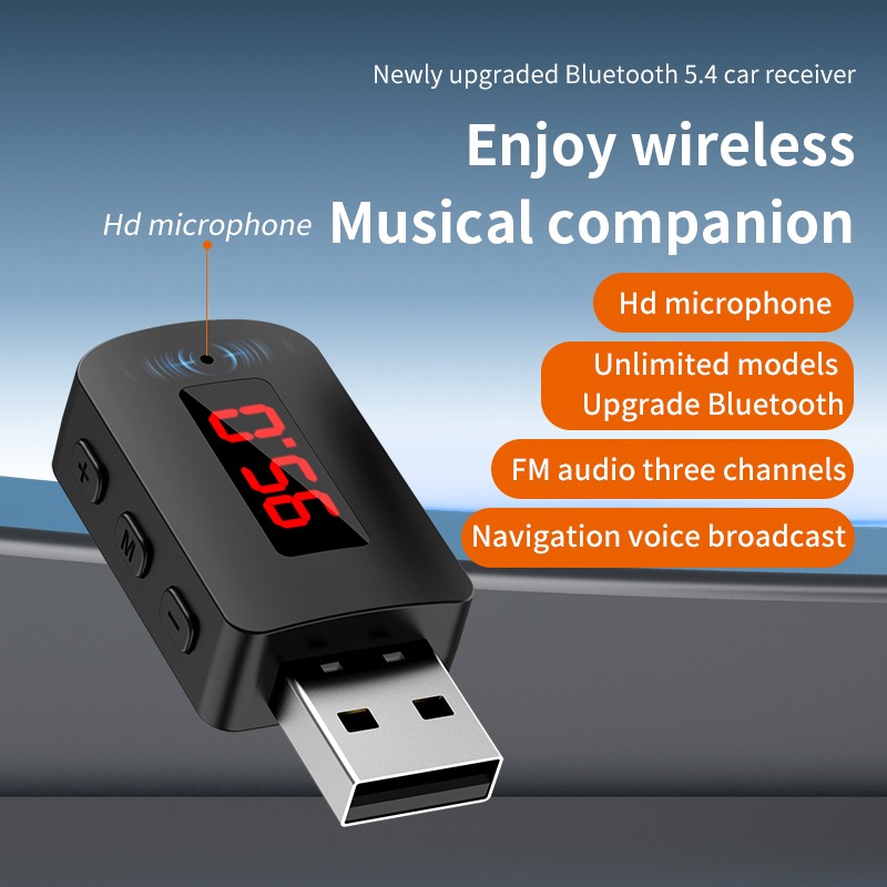 Bluetooth 5.4 ミニ USB レシーバー LED - Robot Bluetooth Car のレビューと価格