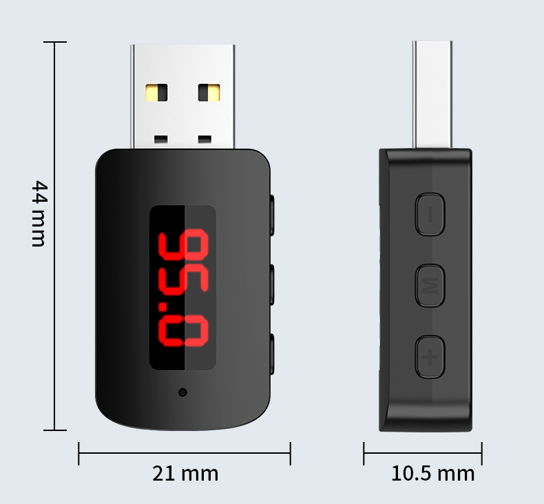 Bluetooth 5.4 ミニ USB レシーバー LED - Robot Bluetooth Car のレビューと価格