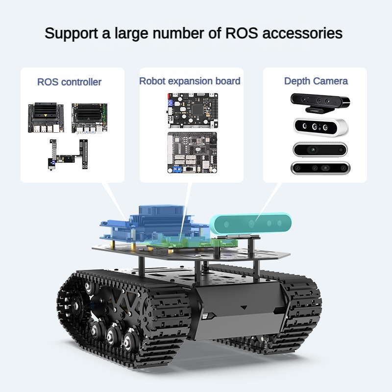 強力な衝撃吸収タンクシャーシ,オールメタルタンク,コイルキッ - Arduino Robot のレビューと価格