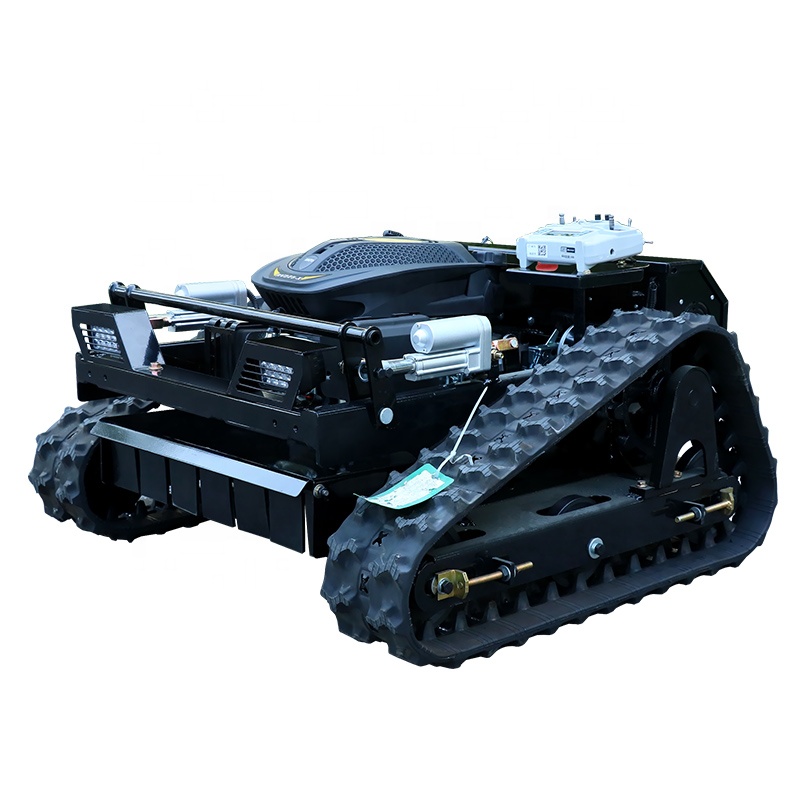 ゴムクローラー式自走式リモコン芝刈り機販売中 農業用ゼロター - Robot Wheel のレビューと価格