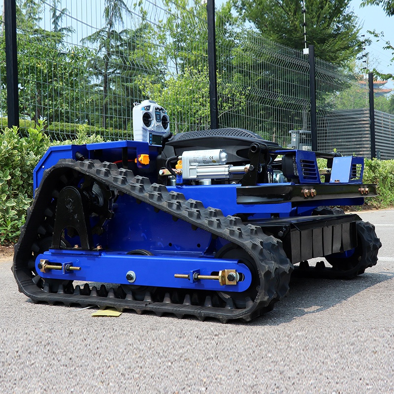 ゴムクローラー式自走式リモコン芝刈り機販売中 農業用ゼロター - Robot Wheel のレビューと価格
