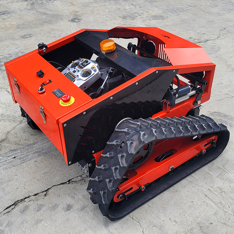 ゴムクローラー式自走式リモコン芝刈り機販売中 農業用ゼロター - Robot Wheel のレビューと価格