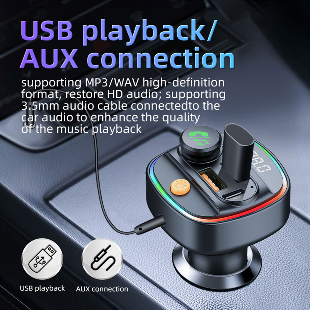 Bluetooth 5.4 FMトランスミッター ハンズフリ - Robot Bluetooth Car のレビューと価格