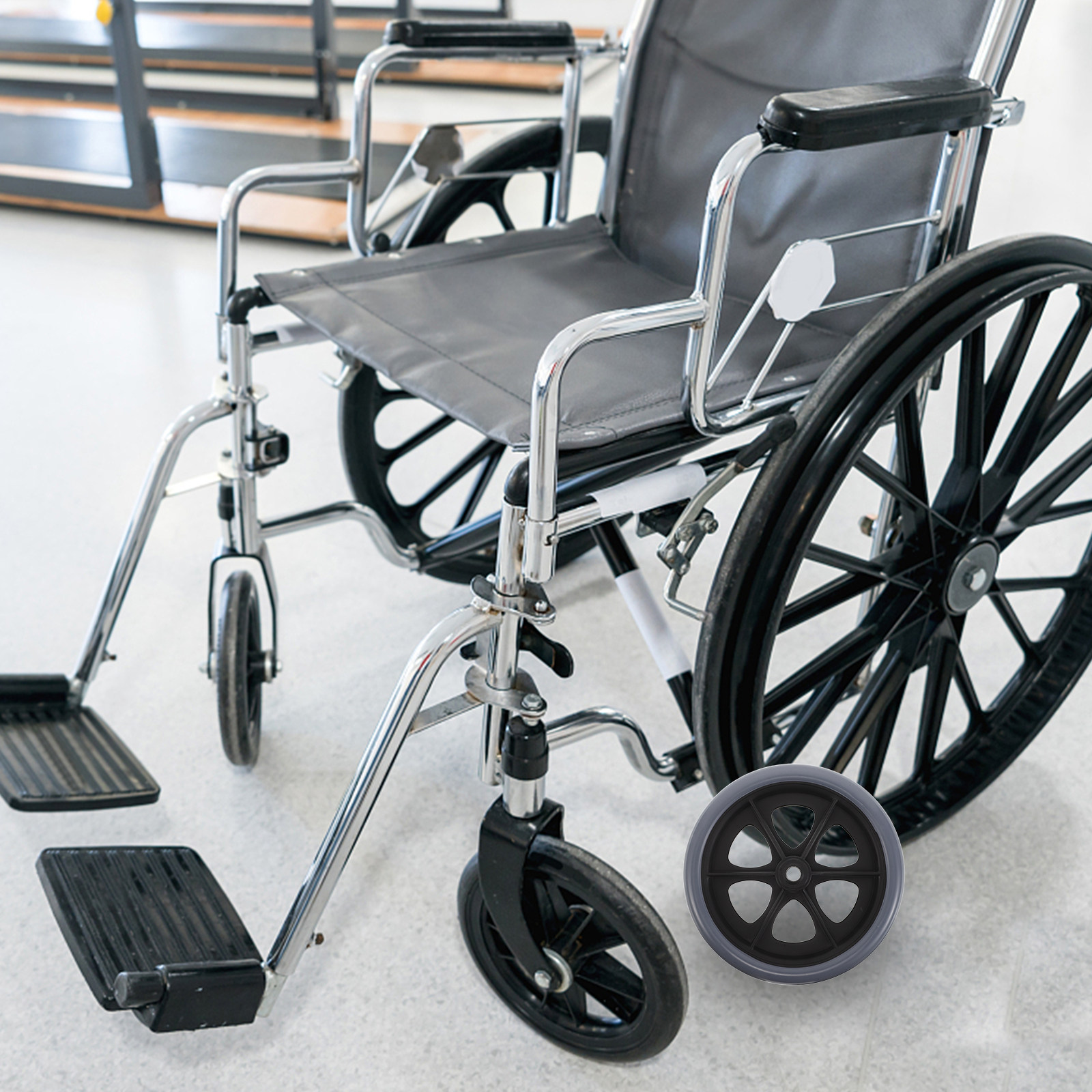 2個入り、汎用型車椅子用フロントキャスターホイール。8インチ - Caster Wheel のレビューと価格