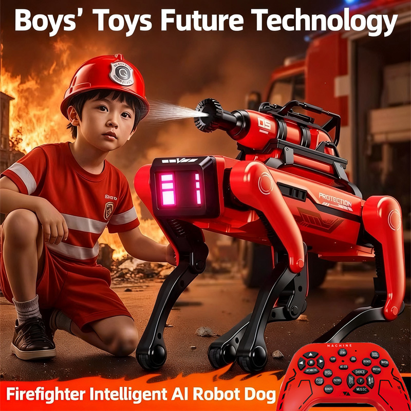 AIロボット犬 知能消防ロボット犬 AI電子ペット 音声イン - Robot Remote Control のレビューと価格