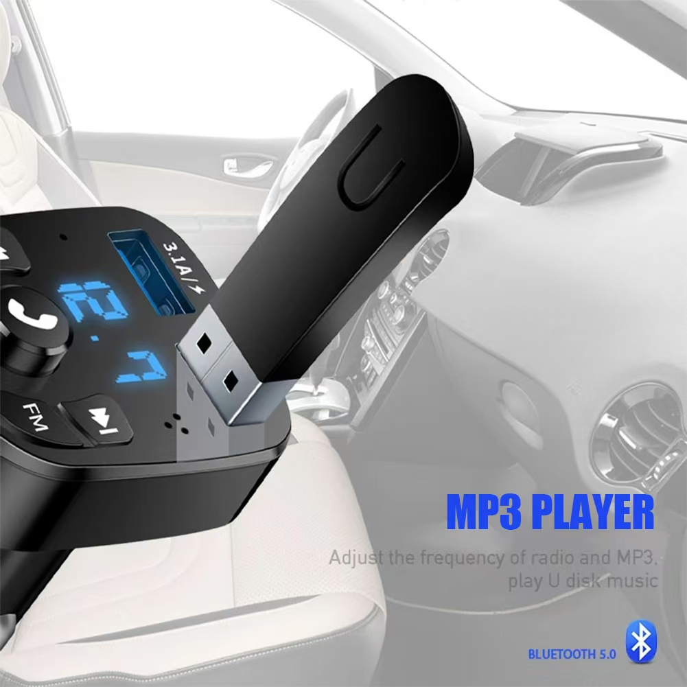 車のハンズフリー Bluetooth 互換 5.0 FM ト - Robot Bluetooth Car のレビューと価格