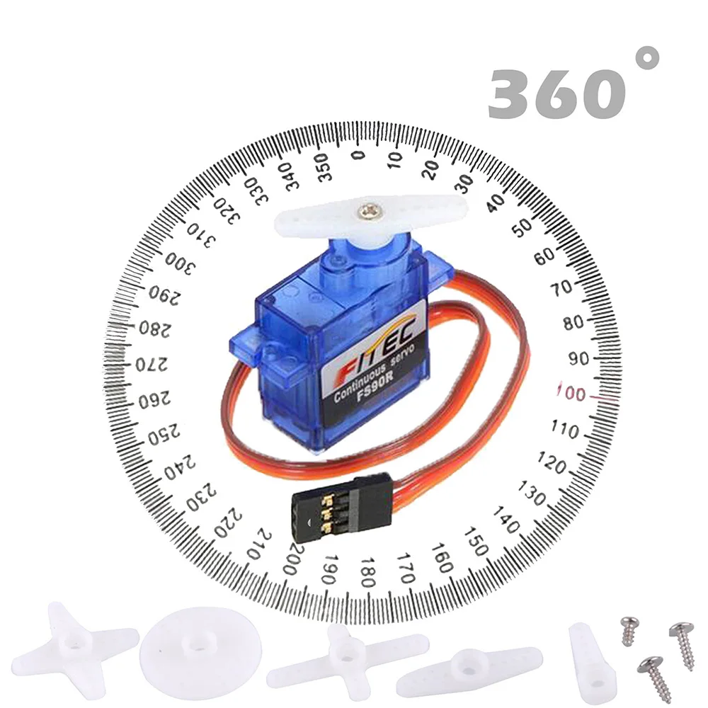 4 セット Feetech FS90R サーボ 360 度連 - Micro Servo のレビューと価格