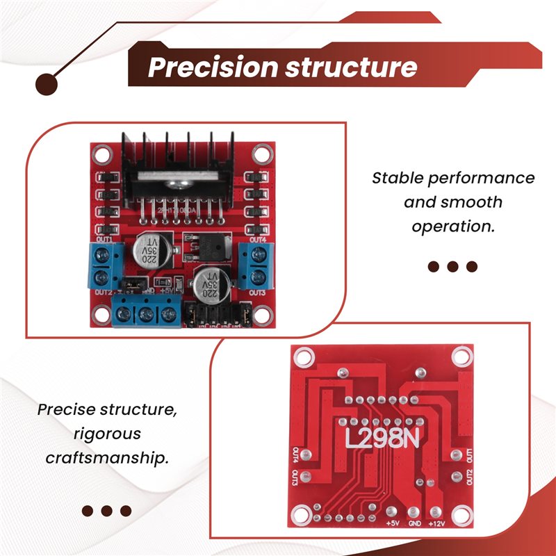 AED7-L298N モジュールデュアル H ブリッジステッ - L298N Module のレビューと価格