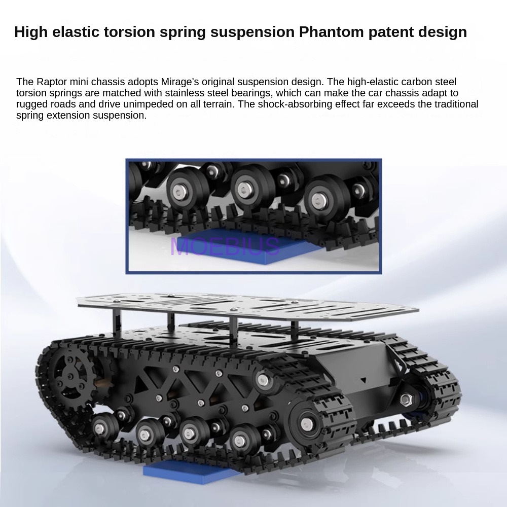 衝撃吸収金属タンクシャーシ,サスペンション付き,コーディング - Tracked Robot Chassis のレビューと価格